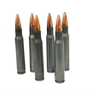 30-06 SPRG Dummy Rifle Rounds Real Once Fired Steel Casings With New Bullet | 6 Pieces | Free Shipping