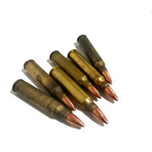 Load image into Gallery viewer, .223 Remington / 5.56 Nato Dummy Rifle Rounds Dirty Real Fired Brass Casings With New Bullet
