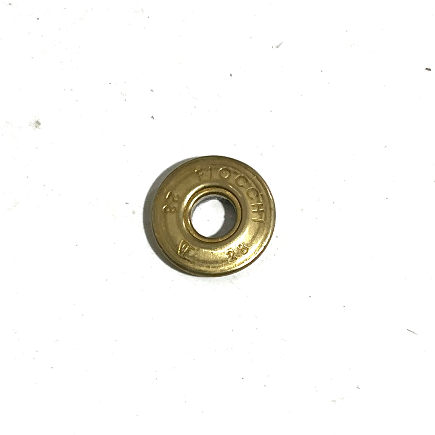28 Gauge Fiocchi Shotgun Shell Gold Brass Deprimed Slices  15 Pcs - FREE SHIPPING