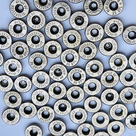 38 Special Nickel Bullet Slices — Thick Cut, Deprimed | Qty 15