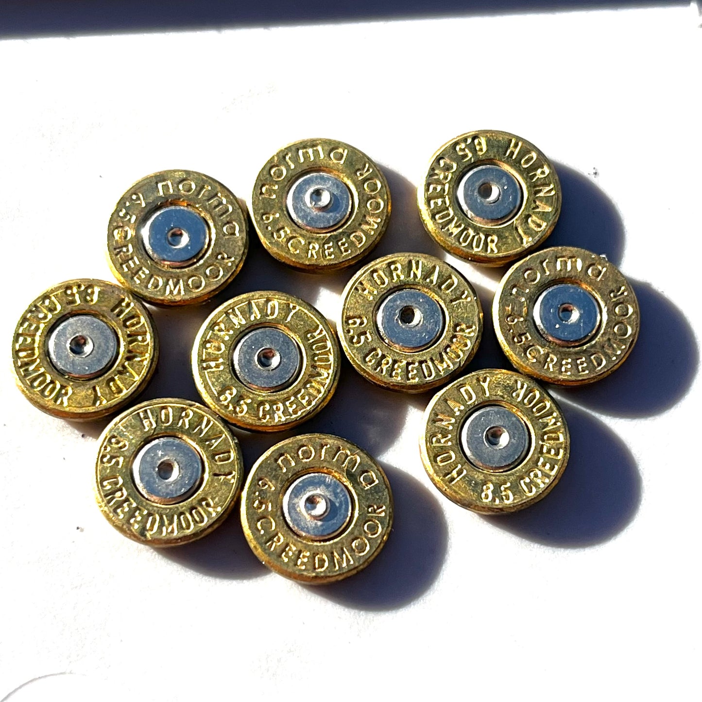 10 Pcs 6.5 Creedmoor Brass Bullet Slices | Shipping Included