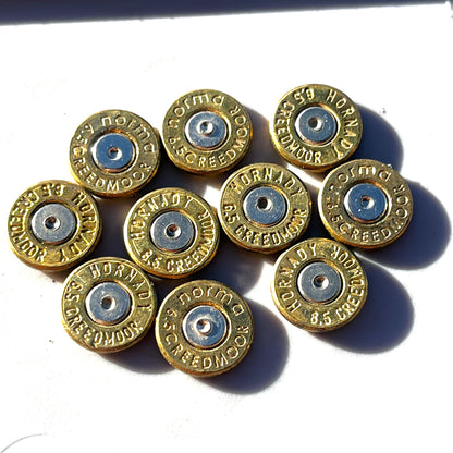 10 Pcs 6.5 Creedmoor Brass Bullet Slices | Shipping Included