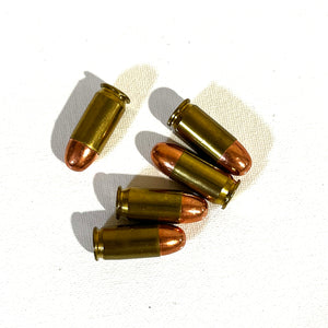 Custom Order: Dummy Rounds 9MM and 45ACP Drilled With New Round Nose Bullet 20 Pcs