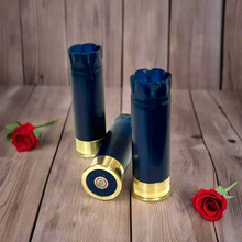 Load image into Gallery viewer, Dark Blue Shotgun Shells Blank 12 Gauge DIY Wedding Boutonnieres
