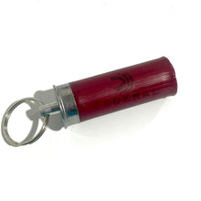 Load image into Gallery viewer, Shotgun Shell Key Ring Dark Red Federal
