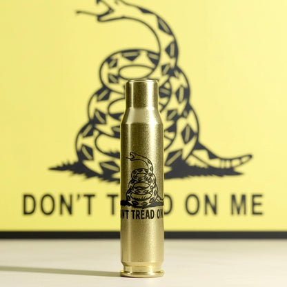 Dont Tread On Me Gadsden Flag Bullet Casing Engraved