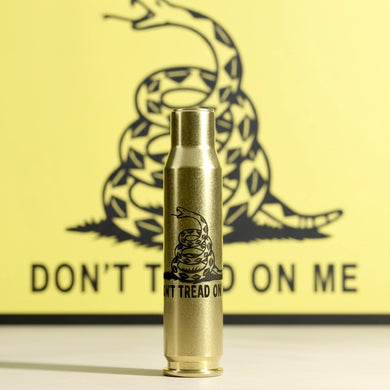 Dont Tread On Me Gadsden Flag Bullet Casing Engraved