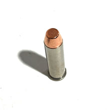 Load image into Gallery viewer, 357 Magnum Nickel Dummy Rounds With New Flat Nose Bullet
