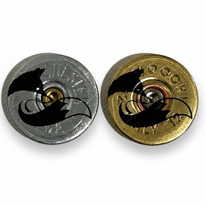 Engraved Fox Shotgun Shell Slices 12 Gauge Mixed Color | Qty 10 | SHIPPING INCLUDED