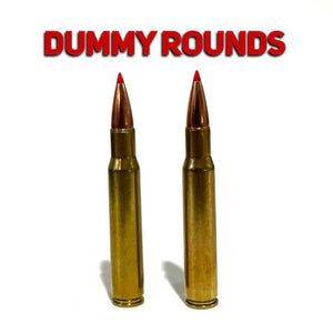 30-06 SPRG Dummy Rifle Rounds Real Once Fired Brass Casings With New Super Shock Red Tip Bullet