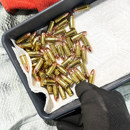 9mm Dummy Rounds — Fake Bullets | Authentic Polished Brass | Real Projectile | Qty 5