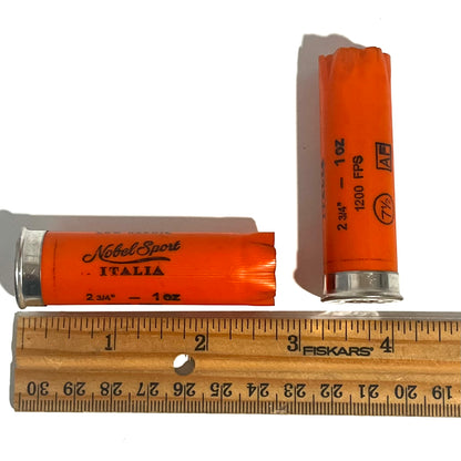 Orange Nobel 12 Gauge Empty Shotgun Shells Once Fired 12GA Hulls