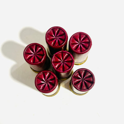 Dummy Rounds Inert Dark Red Shotgun Shells 12 Gauge Fake Spent Hulls Used Cases 12GA Qty 10