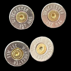 357 Magnum WINCHESTER Brand Thin Cut Nickel Bullet Slices Gold Primer Qty 15 | FREE SHIPPING