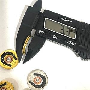 Engraved Horseshoe Shotgun Shell Slices 12 Gauge Mixed Color | Qty 5 | SHIPPING INCLUDED