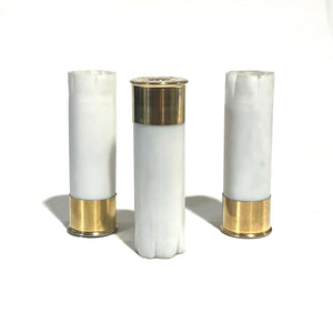 White BALNK SHOTGUN SHELLS FOR WEDDING BOUTINEIRES