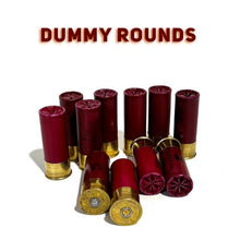 Load image into Gallery viewer, Federal High Brass Dummy Rounds Inert Dark Red Shotgun Shells 12 Gauge Fake Spent Hulls
