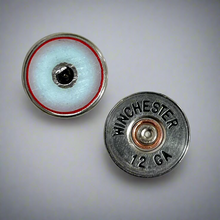 Load image into Gallery viewer, Winchester 12 Gauge Shotgun Shell Slices 12GA Silver And Black Lettering | Qty 5 | FREE SHIPPING
