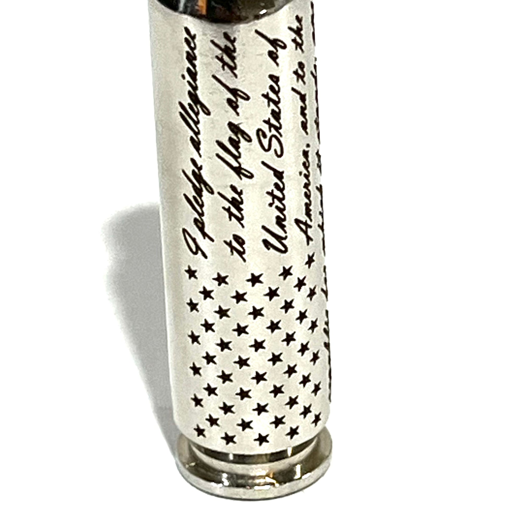 Pledge Of Allegiance 308 WIN Engraved Brass