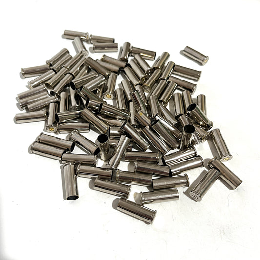 38 Special Nickel Shells Used Bullet Casings 38SPL Fired Spent Pistol Casings Cleaned Polished DIY Bullet Jewelry Craft Supplies 100 Pieces