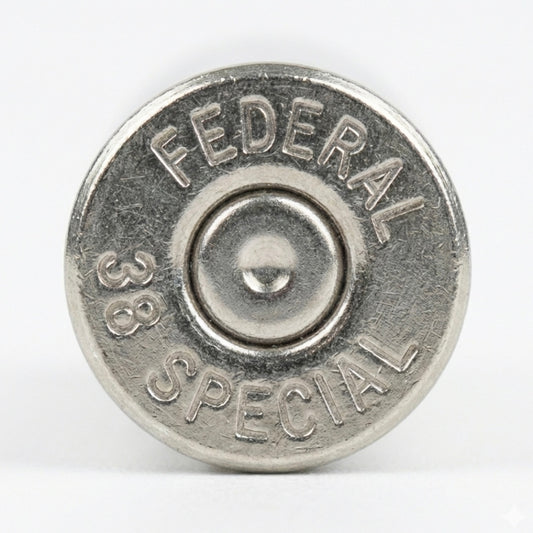 .38 Special Nickel Bullet Slices — Thin Cut, Polished (Qty 15)