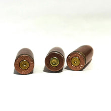 Load image into Gallery viewer, 9MM Luger Dummy Rounds Copper Case Real Once Fired With New Round Nose Bullet
