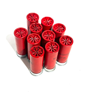 Red Dummy Rounds Fake Shotgun Shells 12 Gauge 12GA Qty 10 - FREE SHIPPING