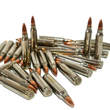 Load image into Gallery viewer, Nickel .223 Remington / 5.56 Nato Dummy Rifle Rounds With New Bullet
