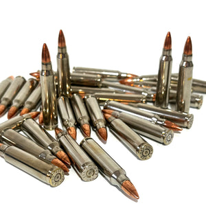Nickel .223 Remington / 5.56 Nato Dummy Rifle Rounds With New Bullet