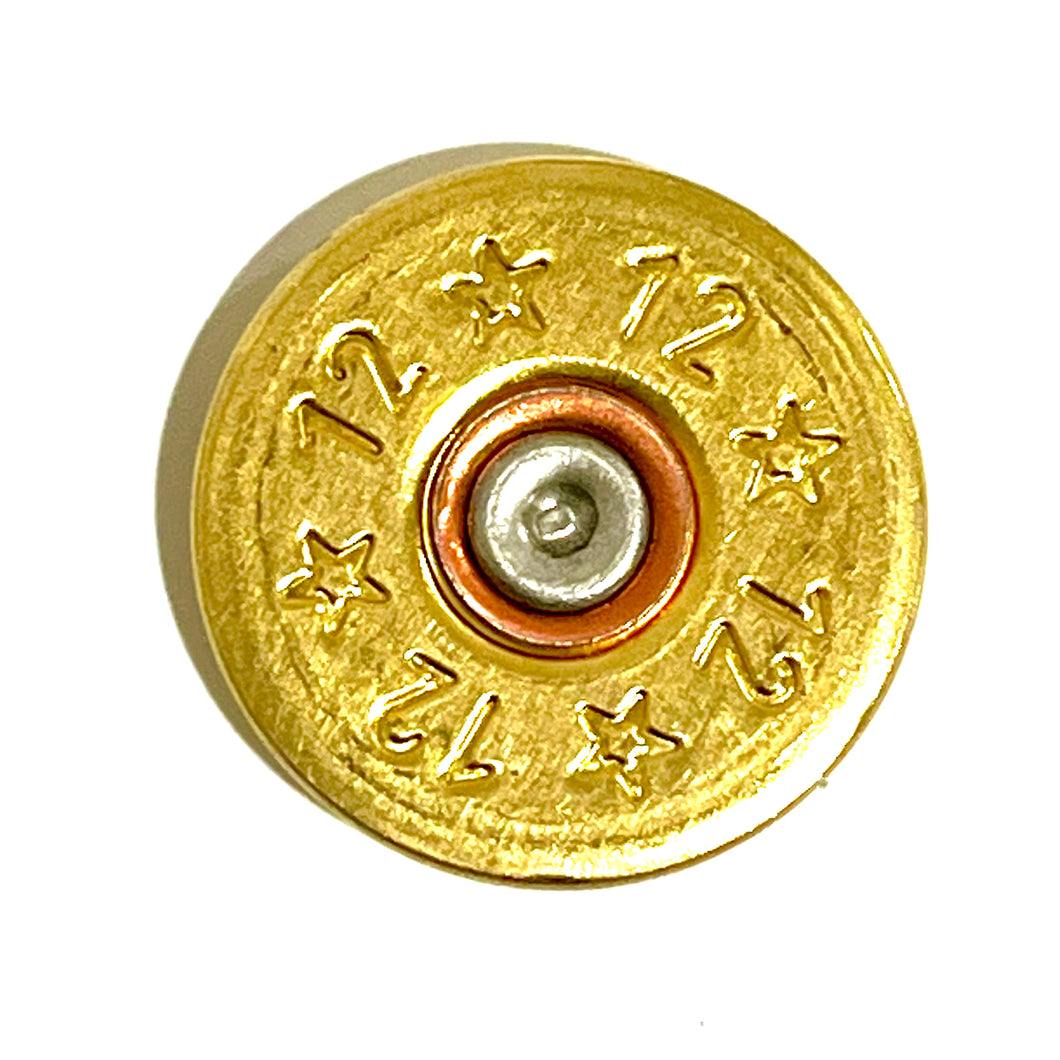 Tri-Color Stars Gold 12 Gauge Shotgun Shell Slices Qty 15 | FREE SHIPPING
