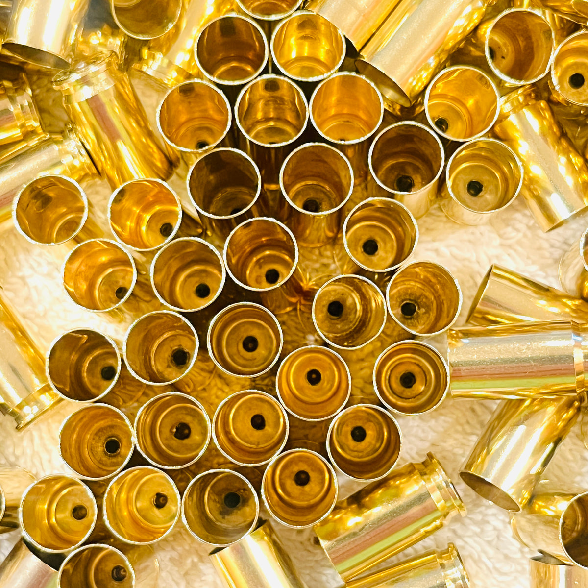 9mm Shell Casings — Cleaned & Polished | Once-Fired Brass