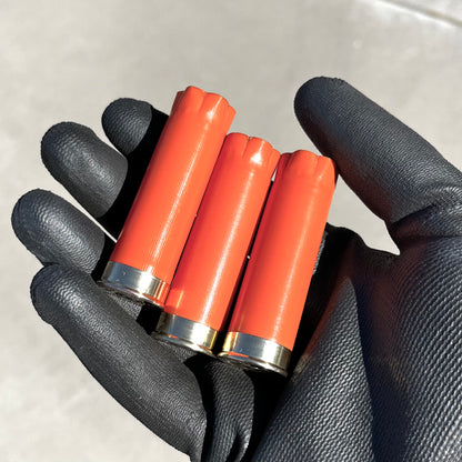 Orange Shotgun Shells Blank No Markings On Hulls 12 Gauge