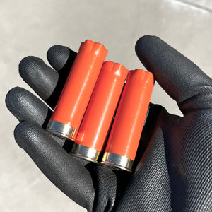 Orange Shotgun Shells Blank No Markings On Hulls 12 Gauge