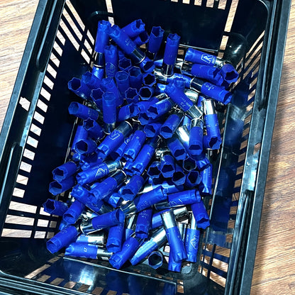 RIO Blue Shotgun Shells Empty 12 Gauge Hulls Shotshells Spent Fired 12GA High Brass Casings Qty 100 Pcs | FREE SHIPPING