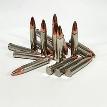 Load image into Gallery viewer, .22 Magnum Nickel Dummy Rounds With New Bullet
