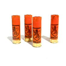 Load image into Gallery viewer, 8 Monarch Orange Shotgun Shells 12 Gauge Once Fired Used Casings DIY Boutonniere Wedding Crafts
