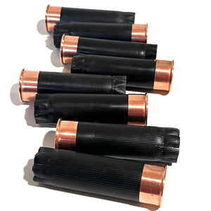 Black / Copper Blank Empty Shotgun Shells 12 Gauge Hulls For DIY Boutonniere Wedding Crafts | 8 Pcs | FREE SHIPPING