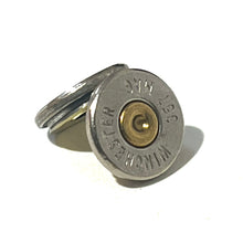 Load image into Gallery viewer, 357 Magnum WINCHESTER Brand Thin Cut Nickel Bullet Slices Gold Primer Qty 15 | FREE SHIPPING
