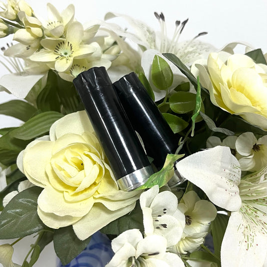 DIY Shotgun Shell Wedding Boutonnieres Black