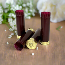 Load image into Gallery viewer, Glossy Blank Dark Red Shotgun Shells 12 Gauge For Wedding Boutinieres
