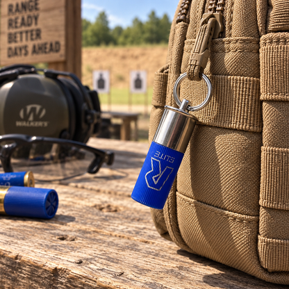 RIO Blue High Brass 12 Gauge Shotgun Shell Keychain