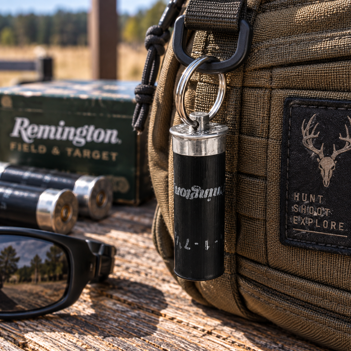 Remington Black 12 Gauge Shotgun Shell Keychain — Everyday Carry