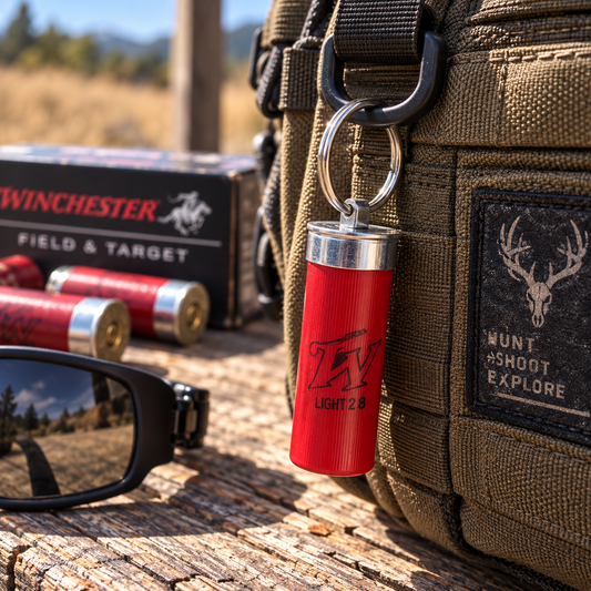Winchester Shotgun Shell Keychain 12 Gauge Red