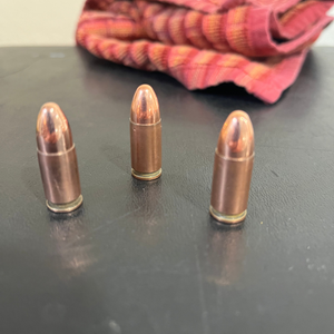 9MM Luger Dummy Rounds Copper Case Real Once Fired With New Round Nose Bullet