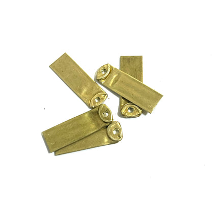 Flattened 22 Caliber Brass Blanks With Hole Thru Headstamp For Metal Stamping Real Fired Bullet Casings Qty 5 | FREE SHIPPING