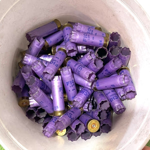 Lavender empty shotshells for crafts