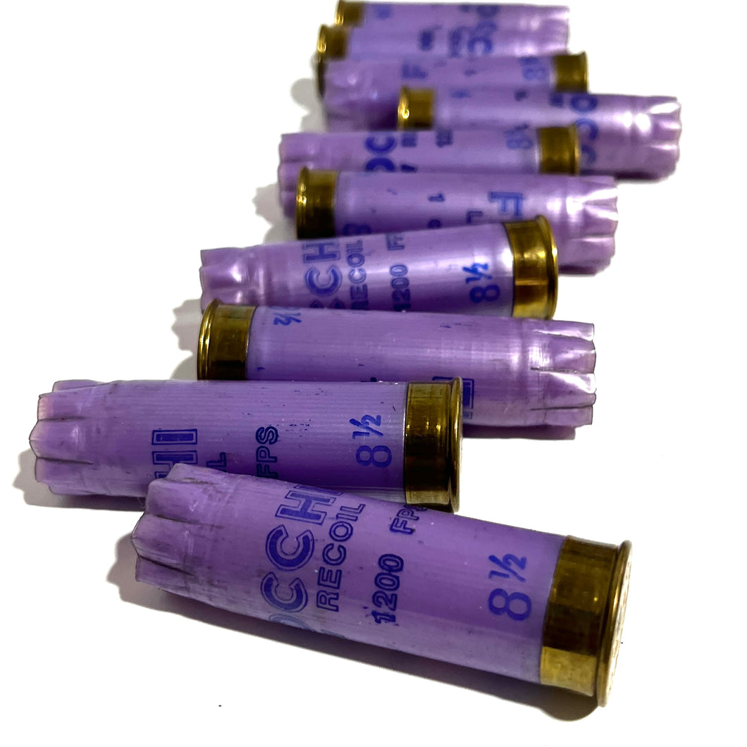 Purple Empty Shotgun Shells 12 Gauge Violet Lavender Light Purple Hulls 12GA Cartridges 