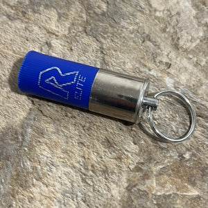 Blue Shotgun Shell Keychain