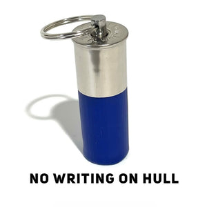 Blue Shotgun Shell Keychain No Writing On Hull