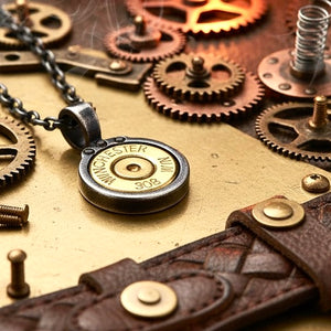 DIY Steampunk Brass Bullet Necklace WIN 308 Supplies